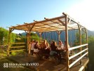 Terrasse suspendue avec point de vue à 180 ° sur la vallée des Aillons