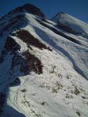 Montée raide et parfois glissante sous le Mont de la Coche. Bauges.